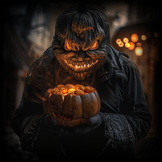 calabaza halloween decoracion sala de escape